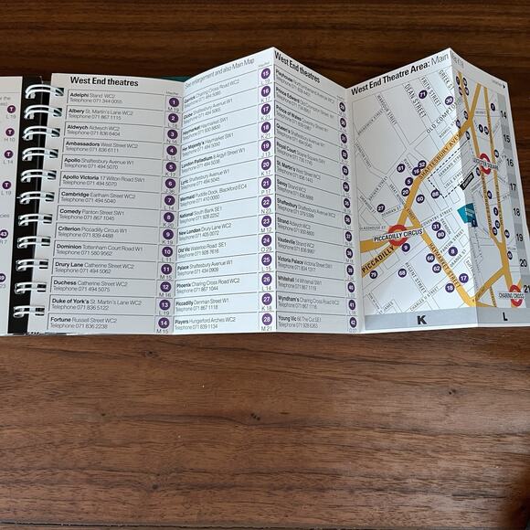 London Locator Fold Out Pocket Guide 1995 Shot Tower Books Discontinued - Picture 8 of 12